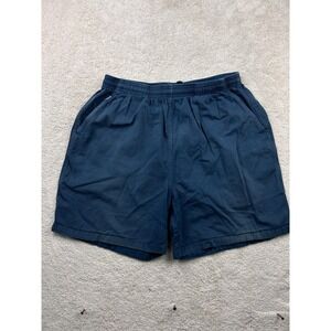 Crazy Shirts Hawaii Crazyshorts XL Navy Cotton Twill Drawstring Elastic Waist